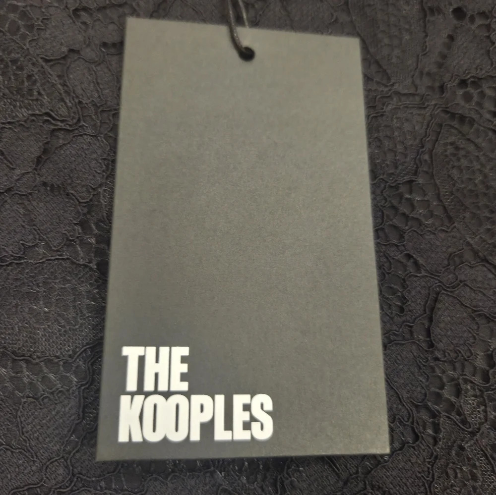 The Kooples Elegant Black Lace Midi Pencil Skirt With Semi Partial Lining - Picture 3 of 7
